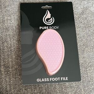 Pure Body Pink Glass Foot File NEW